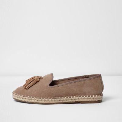 River Island Womens Tassel Slip On Shoes