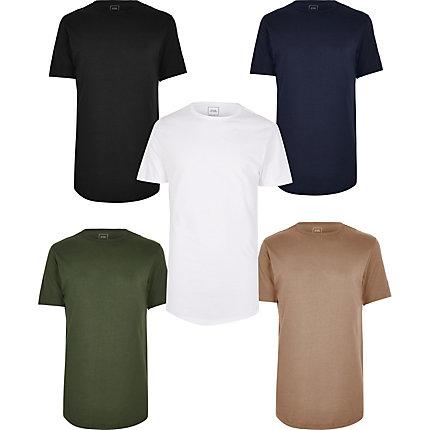 River Island Mens Short Sleeve T-shirt 5 Pack