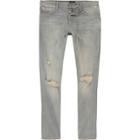 River Island Mens Washed Ripped Sid Skinny Jeans
