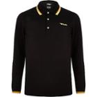 River Island Mens Gola Tipped Long Sleeve Polo Shirt