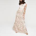 River Island Womens Chi Chi London Mesh Embroidery Dress