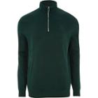 River Island Mens Zip-up Funnel Neck Sweatshirt