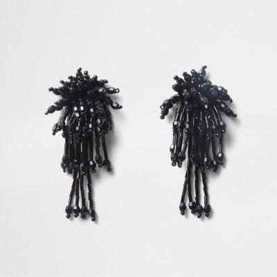 River Island Womens Cluster Bead Drop Earrings