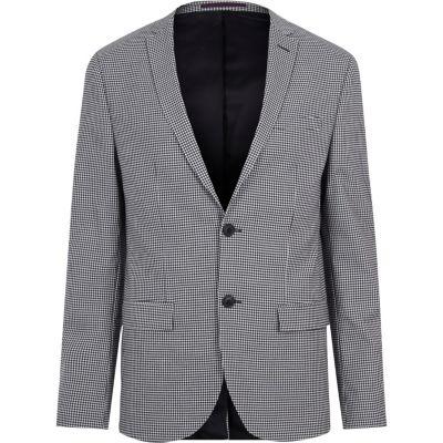 River Island Mens Gingham Skinny Fit Suit Jacket