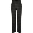 River Island Mens Check Wide Leg Smart Trousers