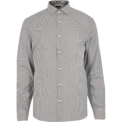 River Island Mens Stripe Long Sleeve Shirt