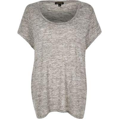 River Island Womens Ri Plus Scoop Neck T-shirt