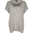 River Island Womens Ri Plus Scoop Neck T-shirt