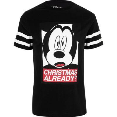 River Island Mens Mickey Mouse 'christmas Already?' Print