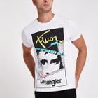 Mens Wrangler White Graphics T-shirt