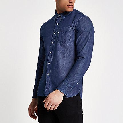 Mens Levi's Long Sleeve Denim Shirt