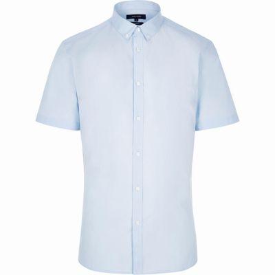 River Island Mens Slim Fit Short Sleeve Shirt