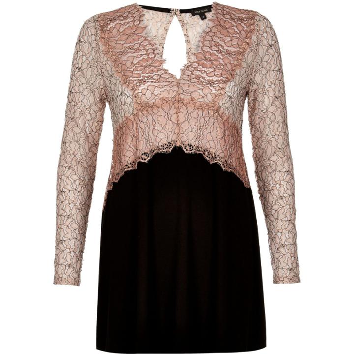 River Island Womens Lace V-neck Tunic