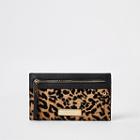 River Island Womens Leopard Print Slim Purse
