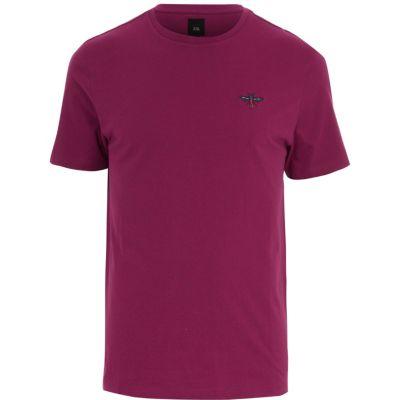 River Island Mens Slim Fit Wasp Embroidery T-shirt