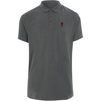 River Island Mens Big And Tall Rose Polo Shirt