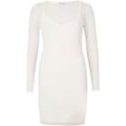 River Island Womens White Mesh Mini Dress