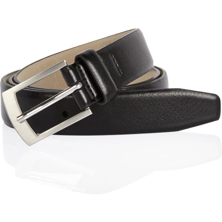River Island Mensblack Feathered Edge Belt