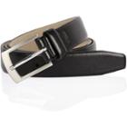 River Island Mensblack Feathered Edge Belt