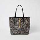 River Island Womens Leopard Print Shopper