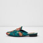 River Island Womens Rose Applique Backless Loafers