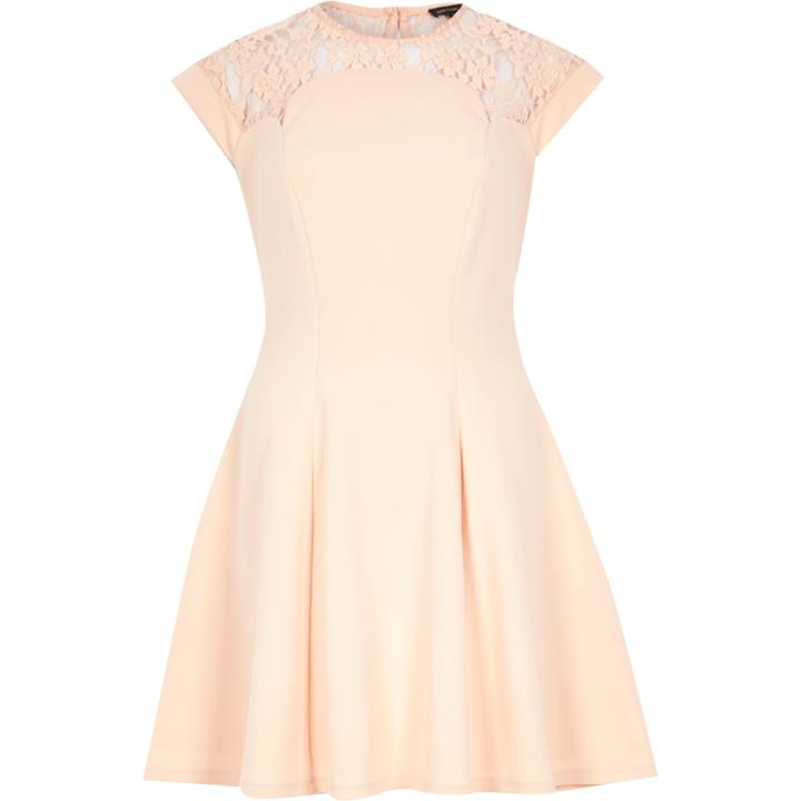 River Island Womens Lace Top Skater Dress