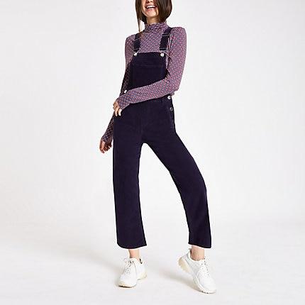 River Island Womens Cord Overalls