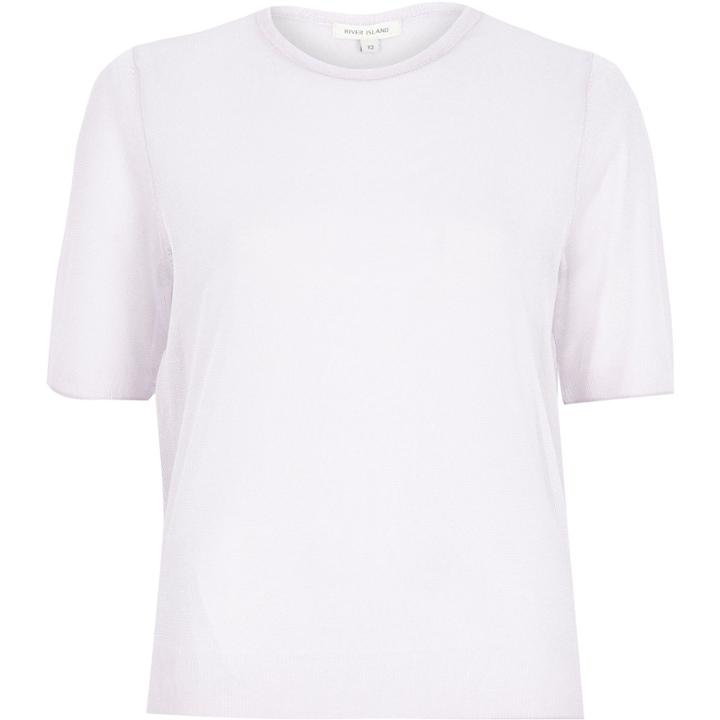 River Island Womens Sheer T-shirt