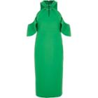 River Island Womens Ring Front Bodycon Midi Dress