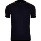 River Island Mens Ribbed Tape Muscle Fit T-shirt