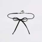 River Island Womens Suedette Bow Choker