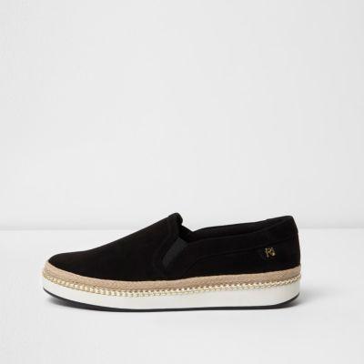 River Island Womens Double Layer Espadrille Plimsolls