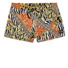 River Island Mens Jaded Zebra Print Swim Trunks