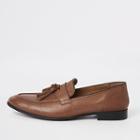 River Island Mens Leather Pointed Tassel Loafer