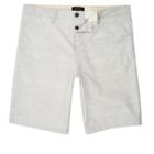 River Island Mens White Marl Slim Fit Chino Shorts