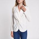 River Island Womens Twist Front Long Sleeve Blouse