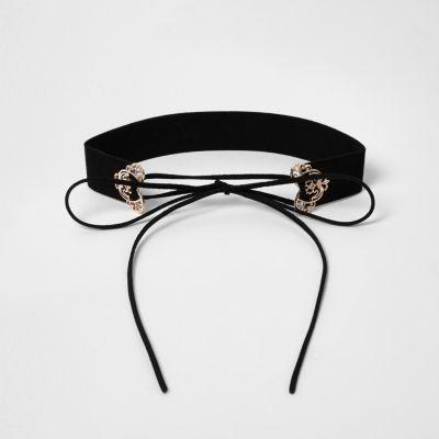 River Island Womens Filigree Corset Choker