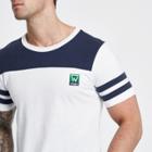 Mens Wrangler Stripe Sleeve T-shirt