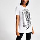 River Island Womens Printed Sequin Embellished T-shirt