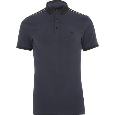 River Island Mens Short Sleeve Muscle Fit Polo Shirt