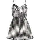River Island Womens Gingham Cami Playsuit