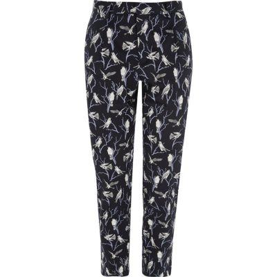 River Island Mens Jack And Jones Premium Bird Print Trousers