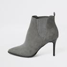 River Island Womens Pointed Heeled Wide Fit Ankle Boots