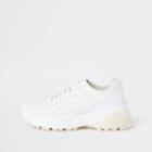 River Island Womens White Layered Sole Lace-up Sneakers
