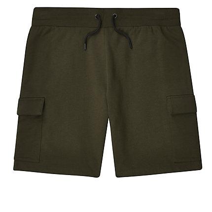 River Island Mens Slim Fit Utility Jersey Shorts