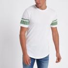 River Island Mens Only And Sons White Stripe T-shirt