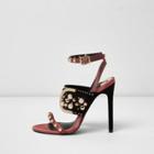 River Island Womens Studded Buckle Barely There Sandals