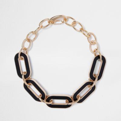 River Island Womens Gold Tone Large Chain Necklace