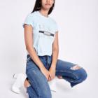 River Island Womens 'luxe' Print Tie Crop T-shirt