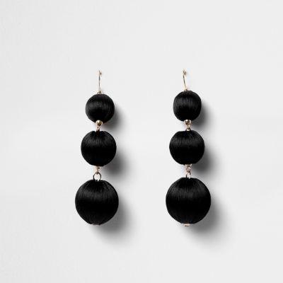 River Island Womens Triple Ball Drop Earrings
